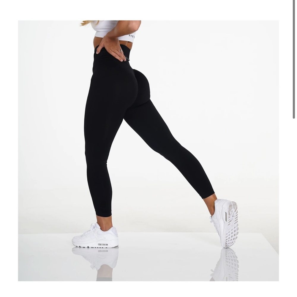 NVTGN Black Solid Seamless Leggings